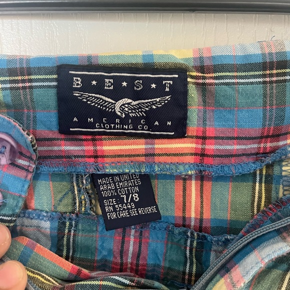 checkered boy shorts - Picture 3 of 3